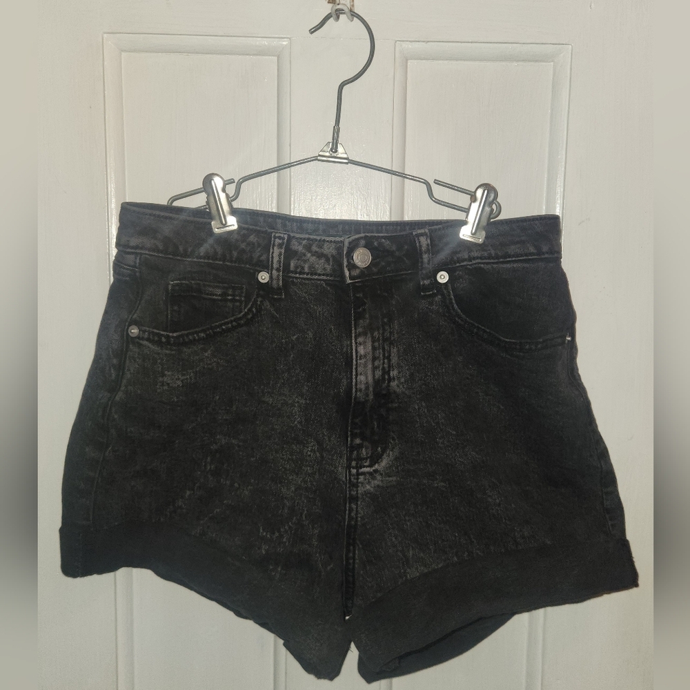 Black Denim Women's Shorts